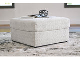 Cuddle Arctic Plush Oversized Accent Ottoman - Ornate Home