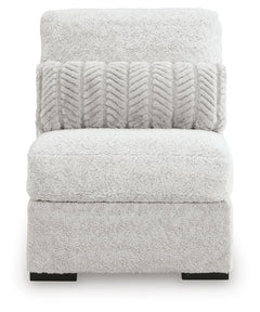 Cuddle Plush Arctic 3-Piece Sectional, Chair and Ottoman - Ornate Home