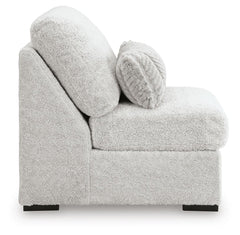 Cuddle Plush Arctic 3-Piece Sectional, Chair and Ottoman - Ornate Home