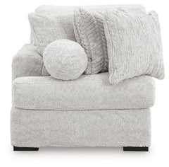 Cuddle Plush Arctic 3-Piece Sectional, Chair and Ottoman - Ornate Home