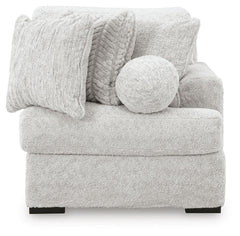 Cuddle Plush Arctic 3-Piece Sectional, Chair and Ottoman - Ornate Home