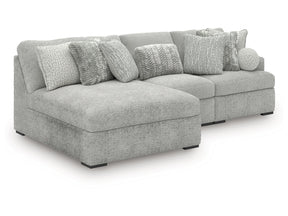 Cuddle Plush Arctic 3-Piece Sectional with Chaise - Ornate Home