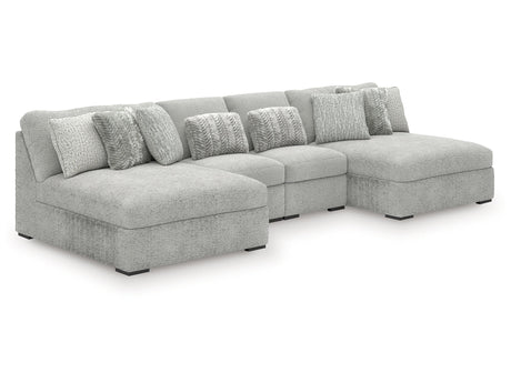 Cuddle Plush Arctic 4-Piece Sectional with Chaise - Ornate Home