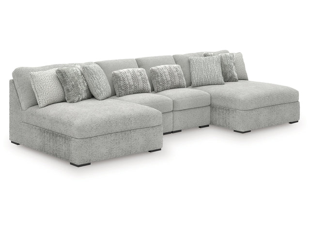 Cuddle Plush Arctic 4-Piece Sectional with Chaise - Ornate Home