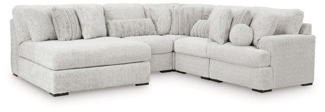 Cuddle Plush Arctic 5-Piece Sectional with Chaise - Ornate Home