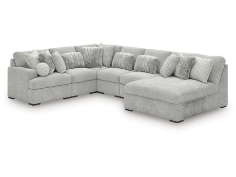 Cuddle Plush Arctic 6-Piece Sectional with Chaise - Ornate Home
