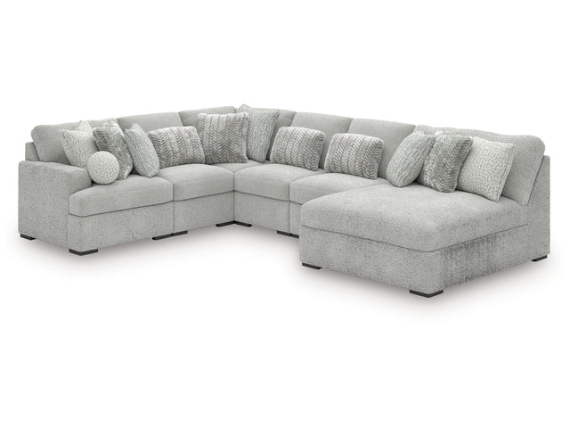 Cuddle Plush Arctic 6-Piece Sectional with Chaise - Ornate Home