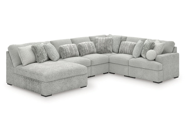 Cuddle Plush Arctic 6-Piece Sectional with Chaise - Ornate Home
