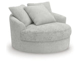 Cuddle Plush Arctic Oversized Swivel Accent Chair (Online Special Price) - Ornate Home
