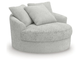Cuddle Plush Arctic Oversized Swivel Accent Chair - Ornate Home