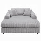 Cuddler Beige Mega Chaise Lounge w/ Dual Cupholders - Ornate Home