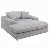 Cuddler Beige Mega Chaise Lounge w/ Dual Cupholders - Ornate Home