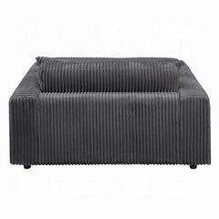 Cuddler Gray Mega Chaise Lounge w/ Dual Cupholders - Ornate Home