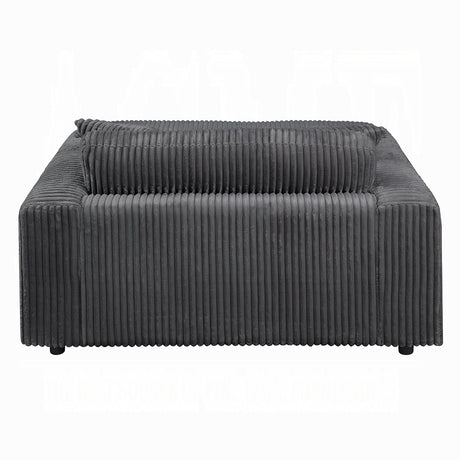 Cuddler Gray Mega Chaise Lounge w/ Dual Cupholders - Ornate Home