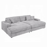 Cuddler Light Gray Mega Double Chaise Lounger - Ornate Home