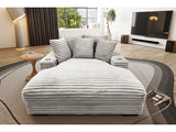 Cocoon Gray Mega Chaise Lounge w/ Dual Cupholders & USB Ports - Ornate Home