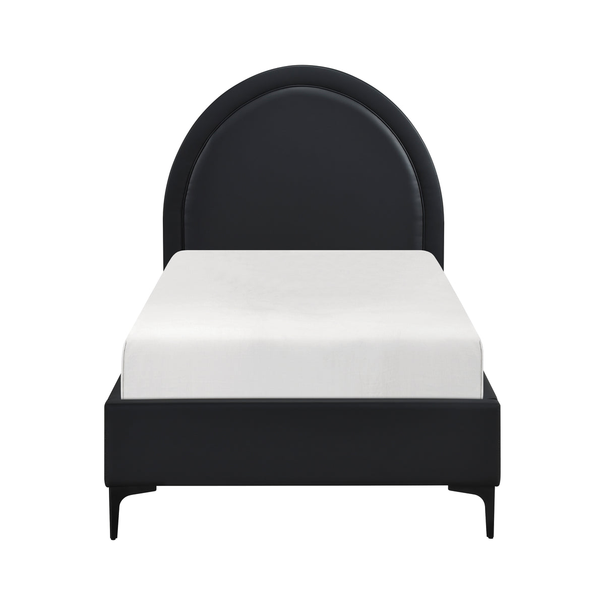 Cuero Charcoal Twin Platform Bed - Ornate Home