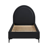 Cuero Charcoal Twin Platform Bed - Ornate Home