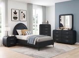 Cuero Charcoal Twin Platform Bed - Ornate Home