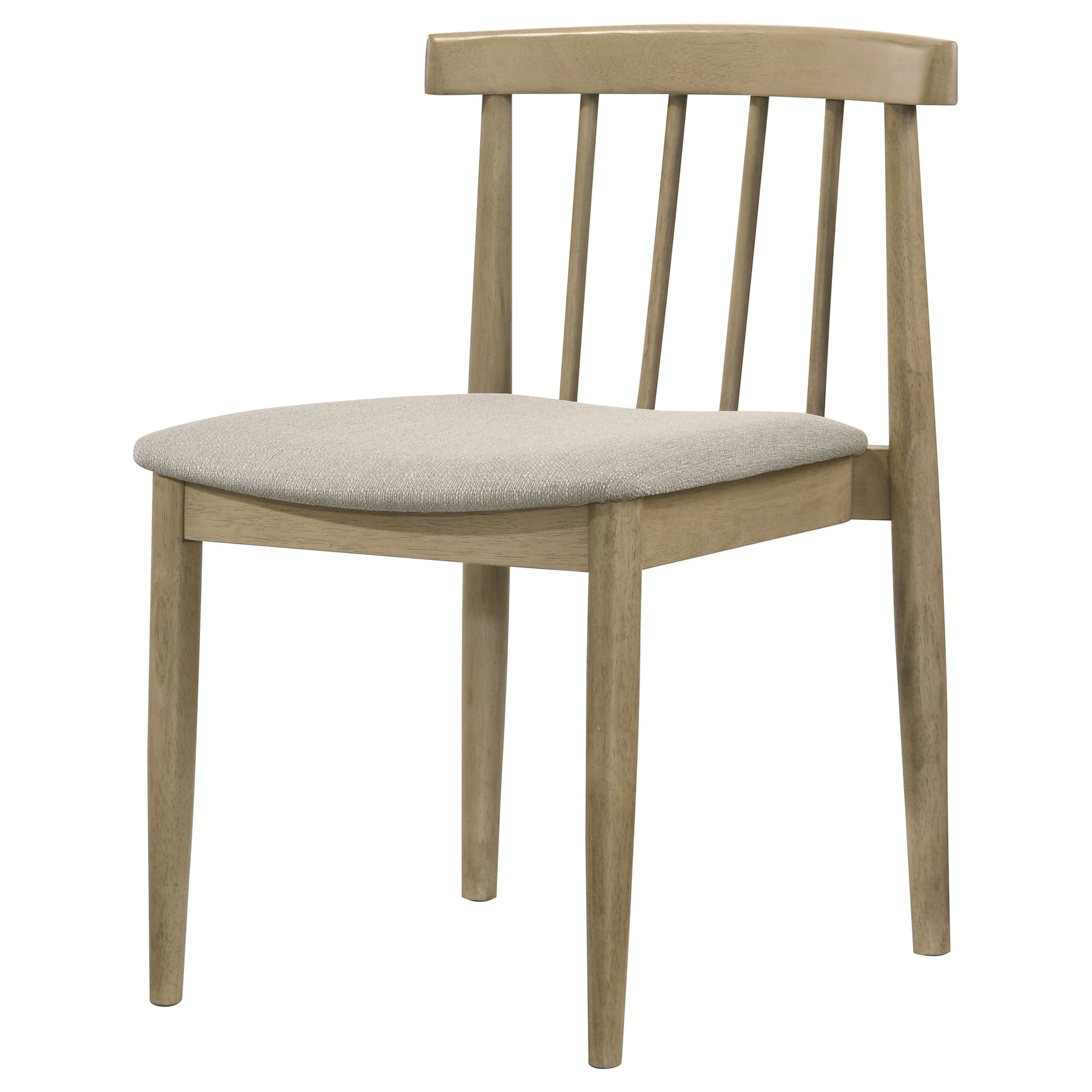 Cullen Natural Oak/Wheat Dining Side Chair Upholstered Seat (Set of 2) - Ornate Home