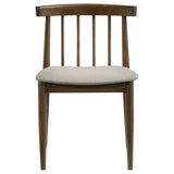 Cullen Walnut/Wheat Dining Side Chair Upholstered Seat (Set of 2) - Ornate Home