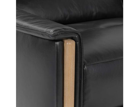 Cullman Black Leather Power Recliner Accent Chair - Ornate Home