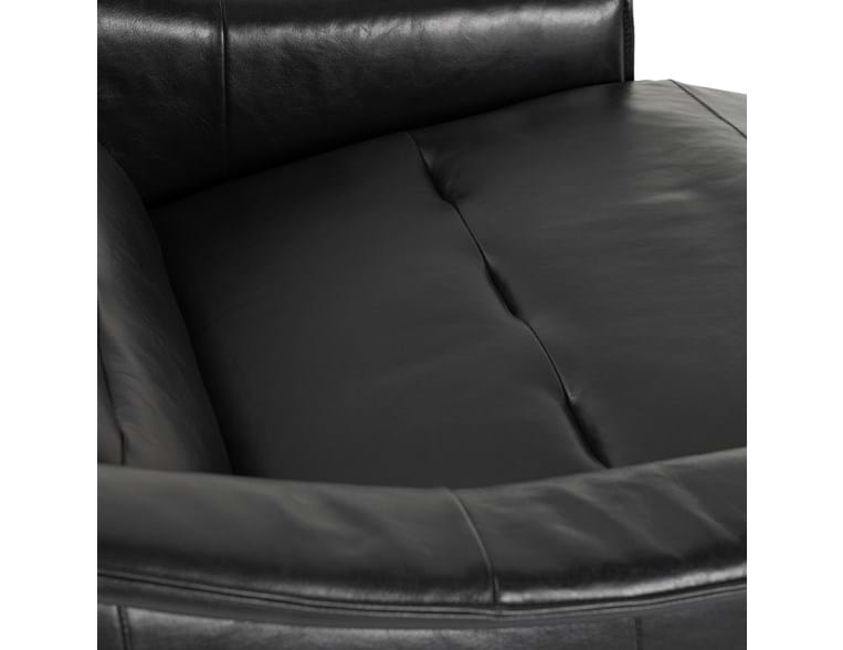 Cullman Black Leather Power Recliner Accent Chair - Ornate Home