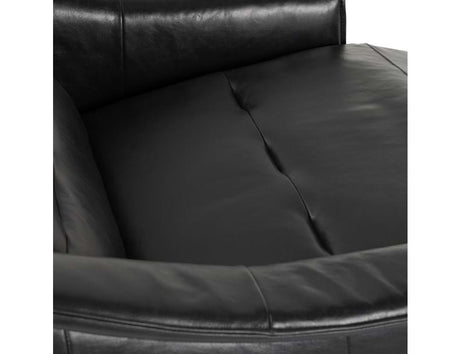Cullman Black Leather Power Recliner Accent Chair - Ornate Home
