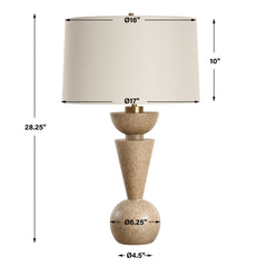 Cullum Brown Geometric Table Lamp - Ornate Home