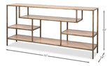 Cullum Tan Console - Ornate Home