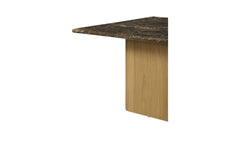 Culver Brown Dining Table Emperador Marble - Ornate Home