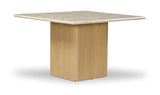 Culver Grey Marble Dining Table Silk - Ornate Home