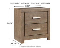 Culverbach Full Panel Bedroom Set with Dresser and Nightstand - Ornate Home