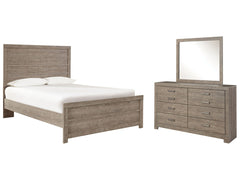 Culverbach Gray Full Panel Bed, Dresser and Mirror - Ornate Home