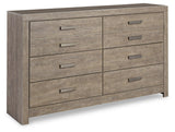 Culverbach Gray Full Panel Bedroom Set with Dresser, Chest and Nightstand - Ornate Home
