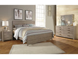 Culverbach Gray King Panel Bed, Dresser and Mirror - Ornate Home
