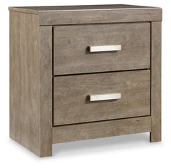 Culverbach Gray King Panel Bedroom Set with Dresser, Mirror, Chest and Nightstand - Ornate Home