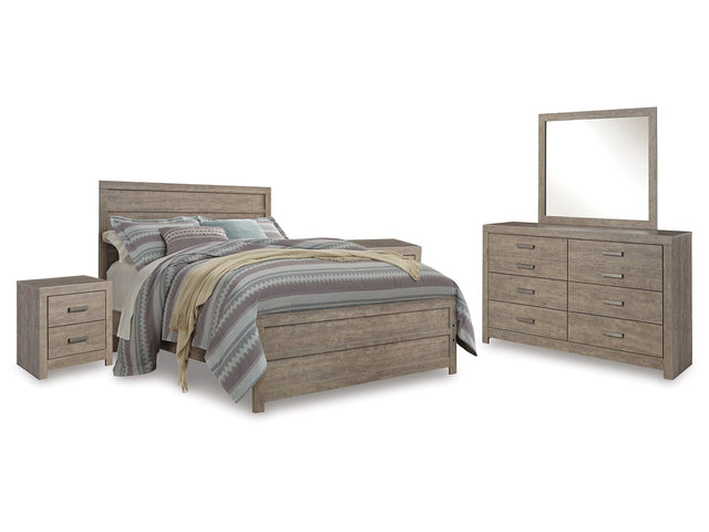 Culverbach Gray Queen Bed w/Mirrored Dresser & 2 Nightstand (Online Special Price) - Ornate Home