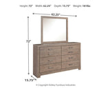 Culverbach Gray Queen Bed w/Mirrored Dresser & 2 Nightstand (Online Special Price) - Ornate Home