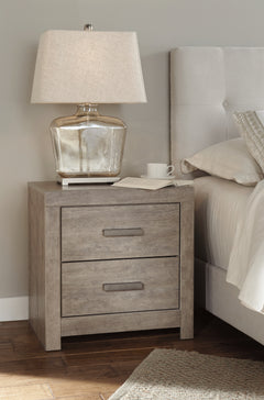 Culverbach Gray Queen Panel Bedroom Set with Dresser, Mirror and Nightstand - Ornate Home
