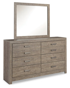 Culverbach Gray Queen Panel Bedroom Set with Dresser and Mirror, Chest and 2 Nightstands - Ornate Home