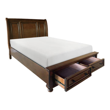 Cumberland Brown Cherry 5-Piece Queen Bedroom Set - Ornate Home