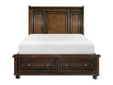 Cumberland Brown Cherry California King Sleigh Platform Bed - Ornate Home