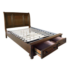Cumberland Brown Cherry Full Storage Bed - Ornate Home
