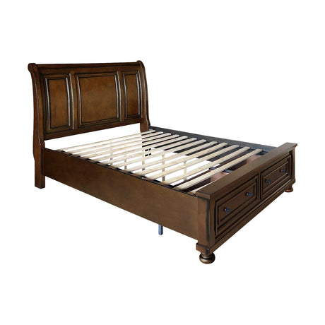 Cumberland Brown Cherry Full Storage Bed - Ornate Home