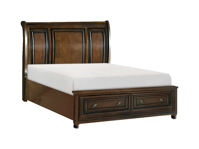 Cumberland Brown Cherry Full Storage Bed - Ornate Home