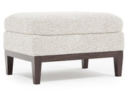 Cumberland White/Cream Fabric Ottoman - Ornate Home