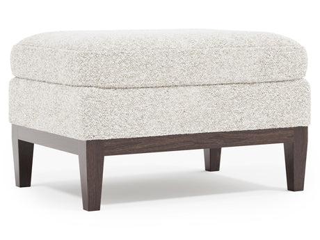 Cumberland White/Cream Fabric Ottoman - Ornate Home