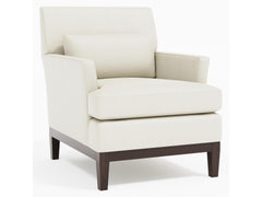 Cumberland White/Cream Leather Chair - Ornate Home
