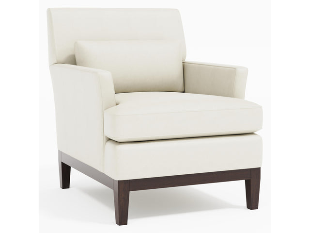 Cumberland White/Cream Leather Chair - Ornate Home